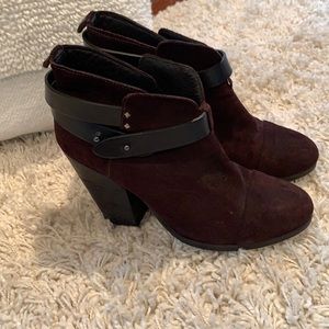 Suede booties
